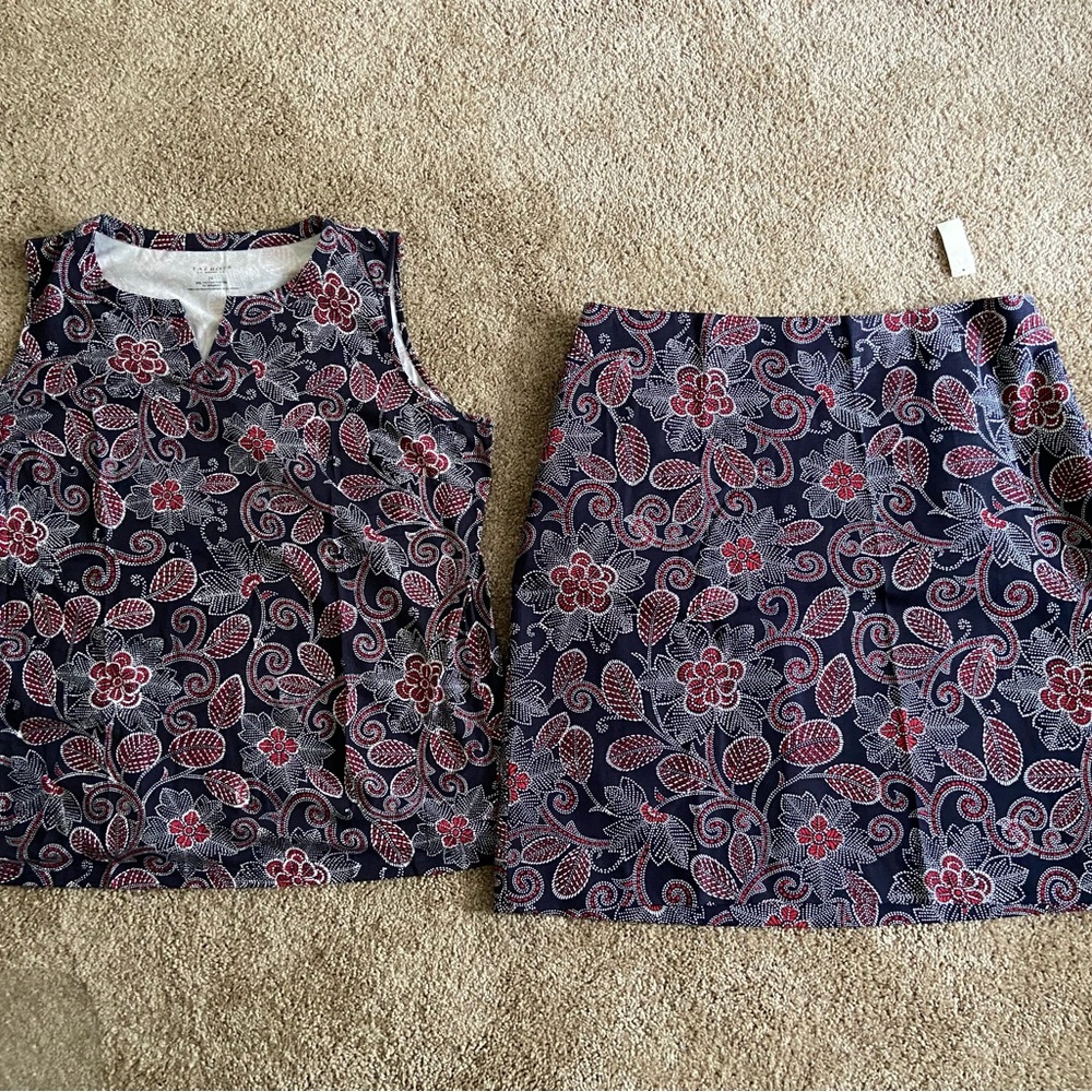 NWT 2-Piece Skirt and Top by Talbots, Size 18W and 2X